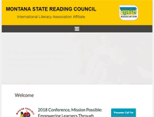 Tablet Screenshot of montanareads.org